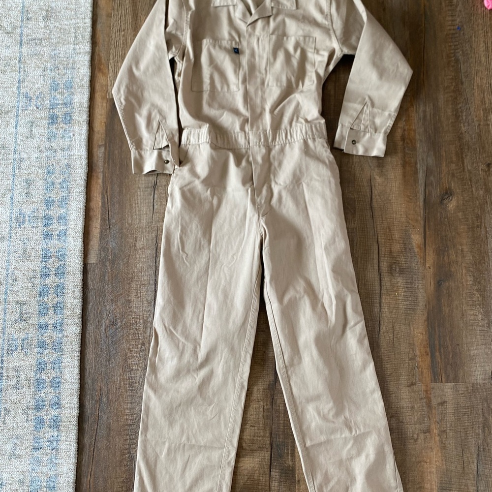 Tan Coverall Union Jumpsuit